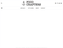 Tablet Screenshot of foodcrafters.org